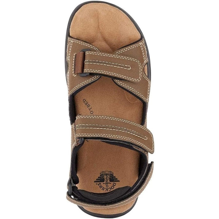 Dockers tan / 10 Dockers Men's Newpage Sporty Outdoor Sandal Shoe: Comfort & Durability, SZ 10 W