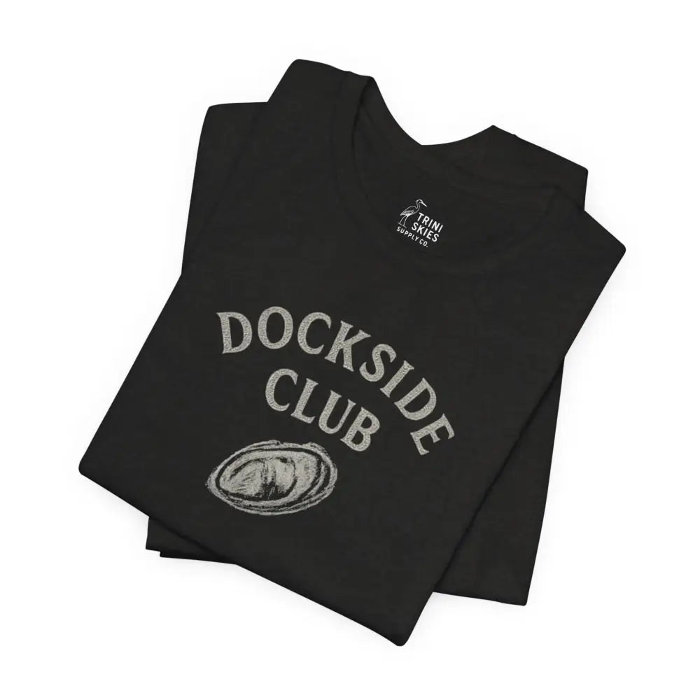 Black Dockside Club graphic tee by Trini Skies Supply