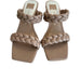 Dolce Vita 9.5 / tan Dolce Vita Ashby Braided Block Heel Sandals - SZ 9.5, Casual Slip On Shoes