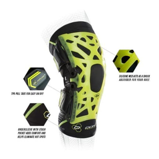 DonJoy Small / multi color DonJoy WEBTECH Knee Brace Small, Black & Green, Innovative Pain Relief MSRP$100