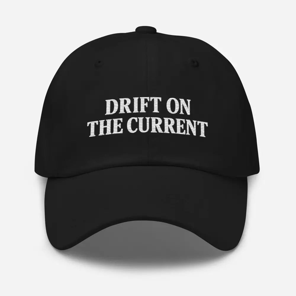Trini Skies Supply Premium Yupoong Unstructured Black Embroidered Hat