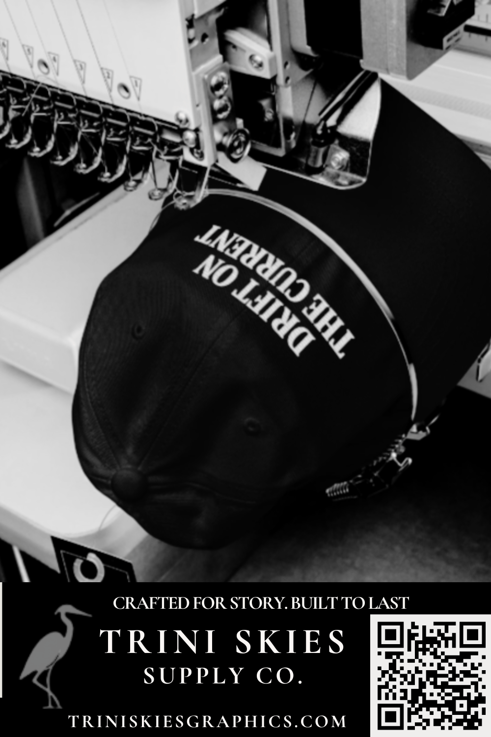 Drift on the Current Hat – Yupoong Unstructured Vintage Dad Cap | Trini Skies Supply Co. - Triniskies