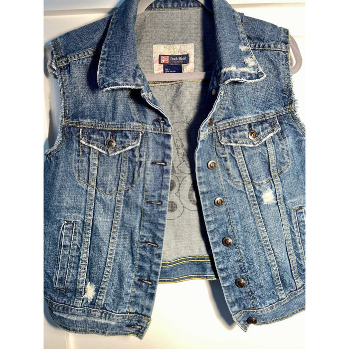 Duck Head L / Blue Vintage Inspired Duck Head Denim Jean Jacket * Women’s L Fits Like a Medium WC39