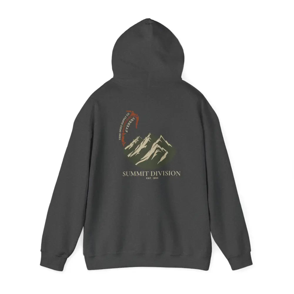Durable olive green Trini Skies Supply mountain graphic hoodie