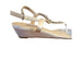 Dyeables 10W / white / silver Myra White Dyeables Shoe in White Sz 10W - Elegant Bridal Wedge Sandals Shoes