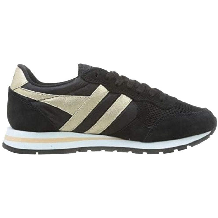 Gola Women's Daytona Mirror Sneakers Black Gold Size 5 Casual Athletic