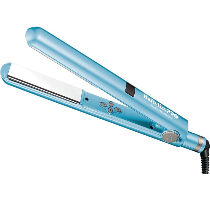 BaBylissPRO 1" Nano Titanium Digital Flat Iron - Professional Hair Straightener