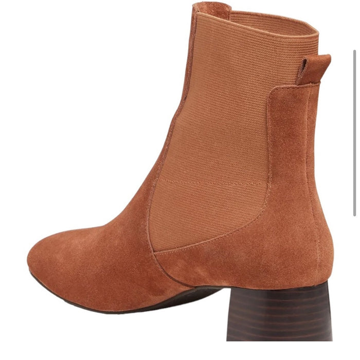 Jack Rogers Brianna Suede Bootie in Brown Size 10 - Style and Comfort MSRP $168