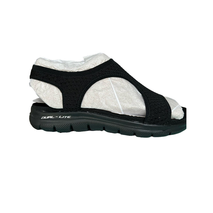 Skechers Women's Flex Appeal 2.0 - Deja Vu Sandal Sz 8 Slip On Strappy Shoes