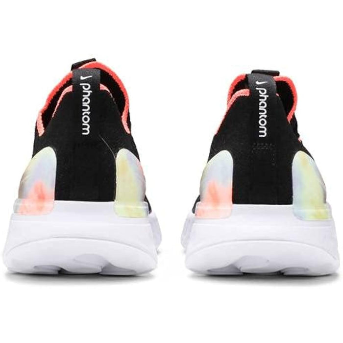 Nike Women's React Phantom Run Fk 2 Shoes, Black/Multi-color-bright Mango SZ 9.5