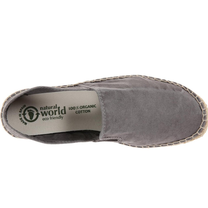 Natural World Men's Flat - Sustainable Vegan Espadrille Shoes Sz 42EU/9M US