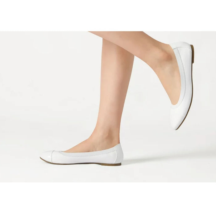 "Dream Pairs Sole-Flex Women's Ballerina Ballet Flats, Size 8.5, White"