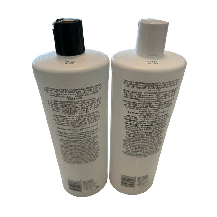 Nioxin System 3 Cleanser & Scalp Therapy Duo - 33.8 oz Shampoo & Conditioner