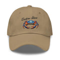 Eastern Shores Blue Crab Embroidered Hat in Khaki