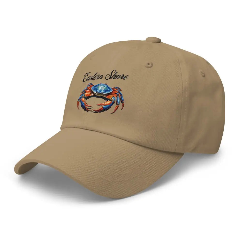 Eastern Shores Blue crab embroidered hat celebrating coastal charm