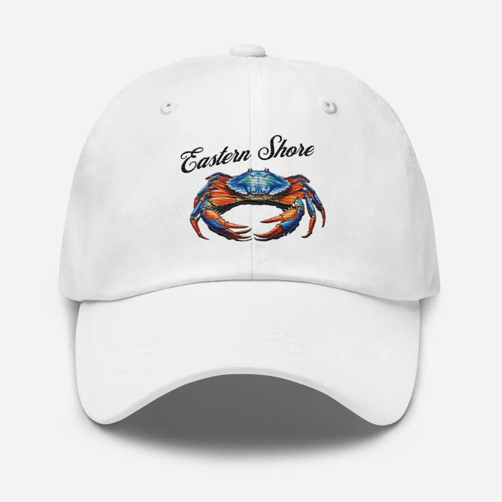 Eastern Shores Blue Crab Embroidered Hat Celebrating Coastal Charm