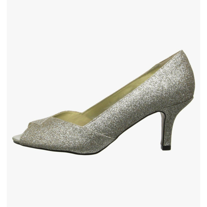 Easy Street 6WW / Gold Glitter / Synthetic "Easy Street Women's Ravish Dress Pump, Gold Glitter, Size 6WW