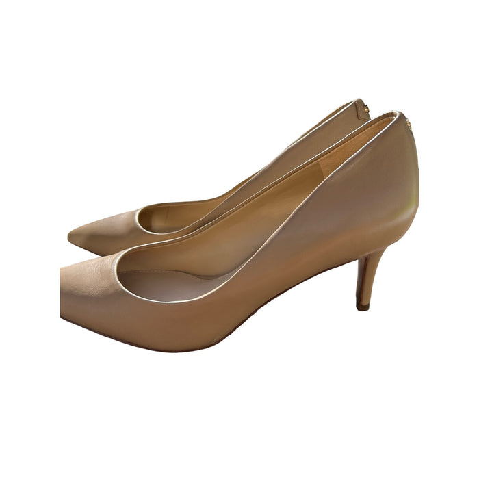 Sam Edelman Jordyn Pump – Nude Leather, Size 8, Stylish Pointed Toe Heels