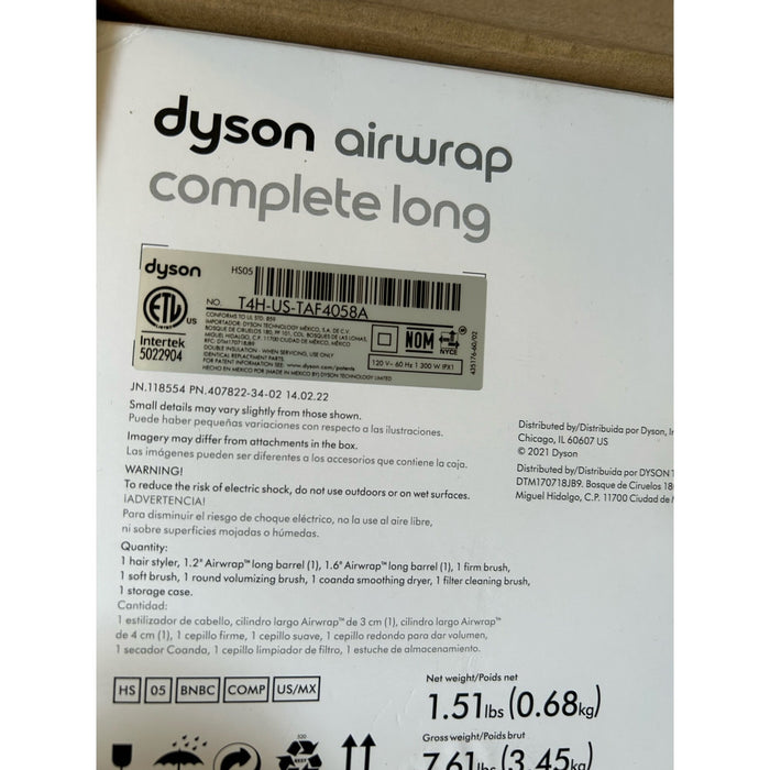 Dyson Airwrap Complete Long Multi-Styler Curling Wand No heat damage.