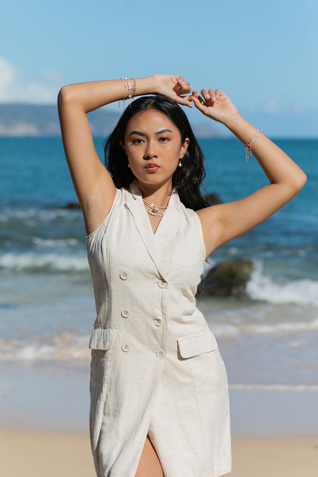 Elegant Aheahe White Pearl Earrings - 14k Gold Filled Freshwater Pearl Drops ke aloha jewelry - Triniskies