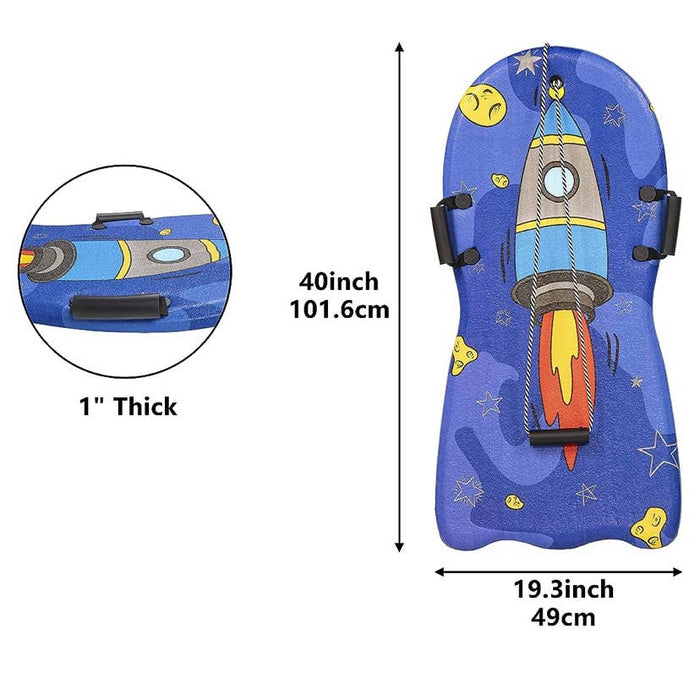 Elevon Elevon Premium Foam Snow Sled with Tow Rope winter sports