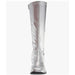 Elle 7 / Silver / Synthetic "Elle GOGO Knee High Boots, Silver, Size 7"