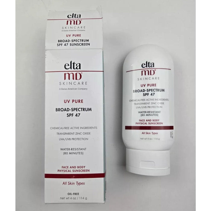 Elta md EltaMD UV Pure Broad Spectrum SPF 47 Sunscreen, 4oz – Mineral Sunscreen