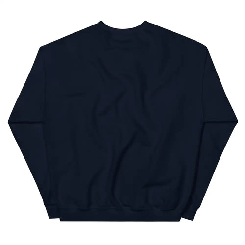 Dark blue embroidered pine tree forest sweatshirt