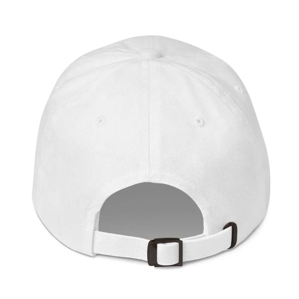 Stone white embroidered black bear Bear With Me dad hat – outdoor cotton baseball cap