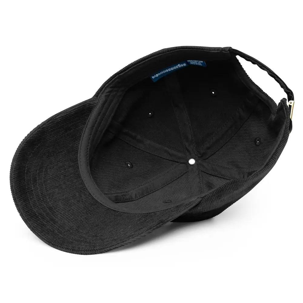 Bird lover embroidered corduroy baseball cap with adjustable strap