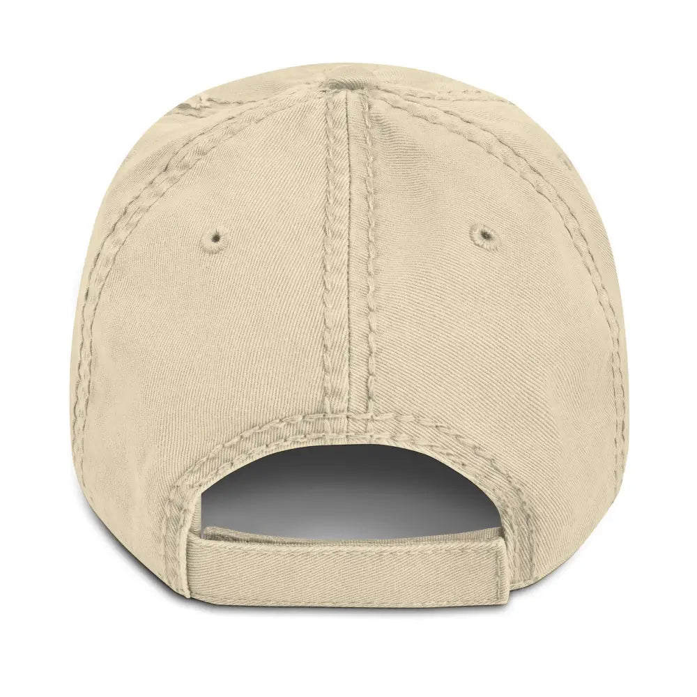 Peace sign distressed boho embroidered hippie inspired khaki baseball cap