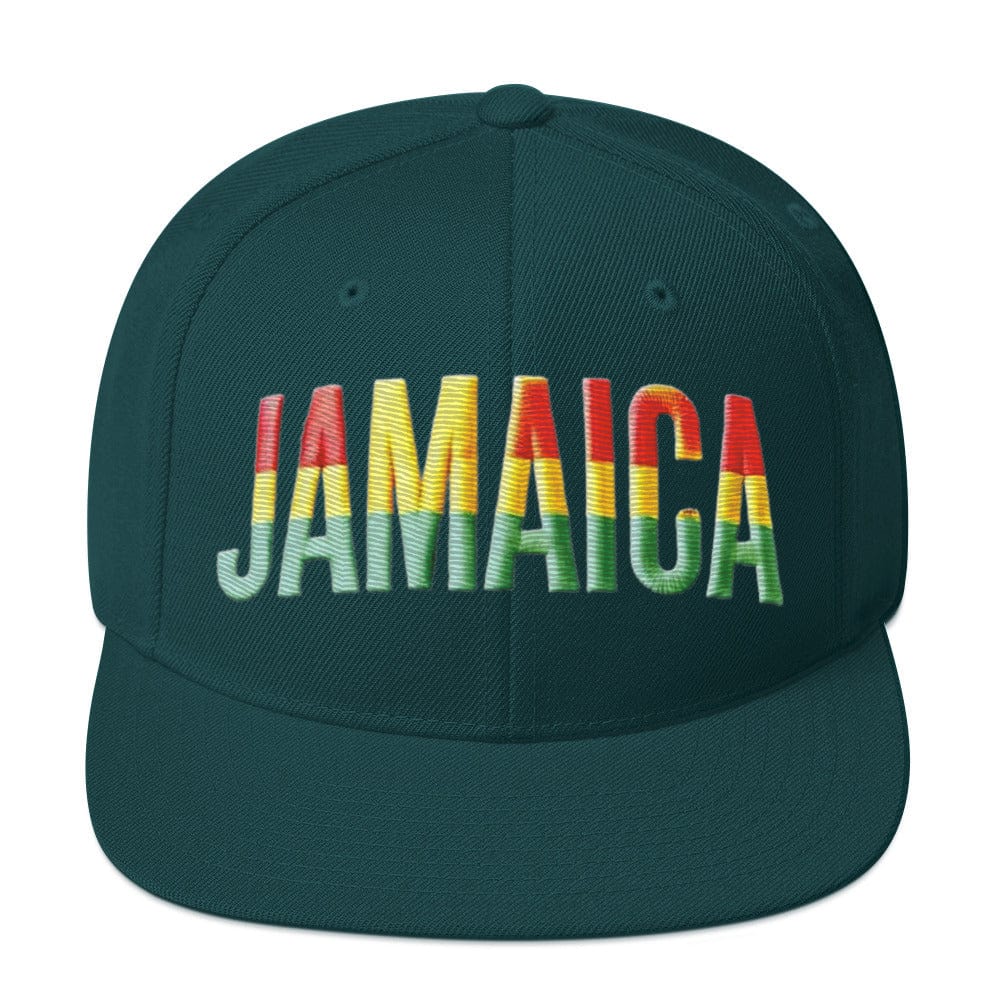 Embroidered 'Jamaica Party Celebration' Snapback Hat Adjustable Classic Fit - Triniskies
