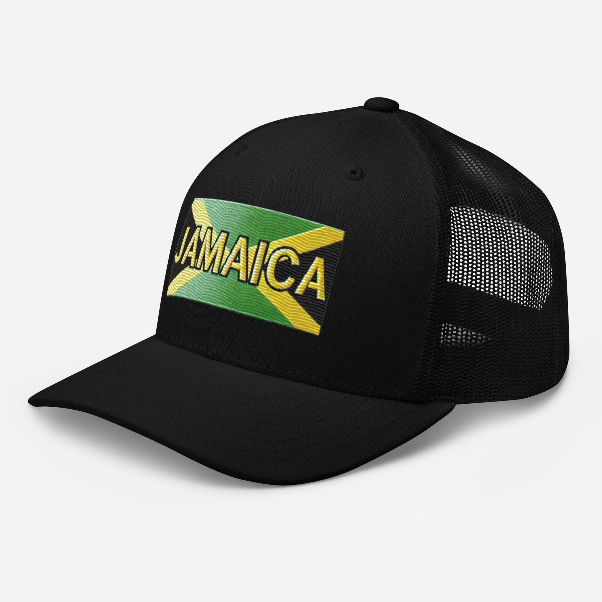 Embroidered 'Jamaica Vacation Destination' Trucker Hat – Comfortable Sun Protection Jamaica Hat - Triniskies
