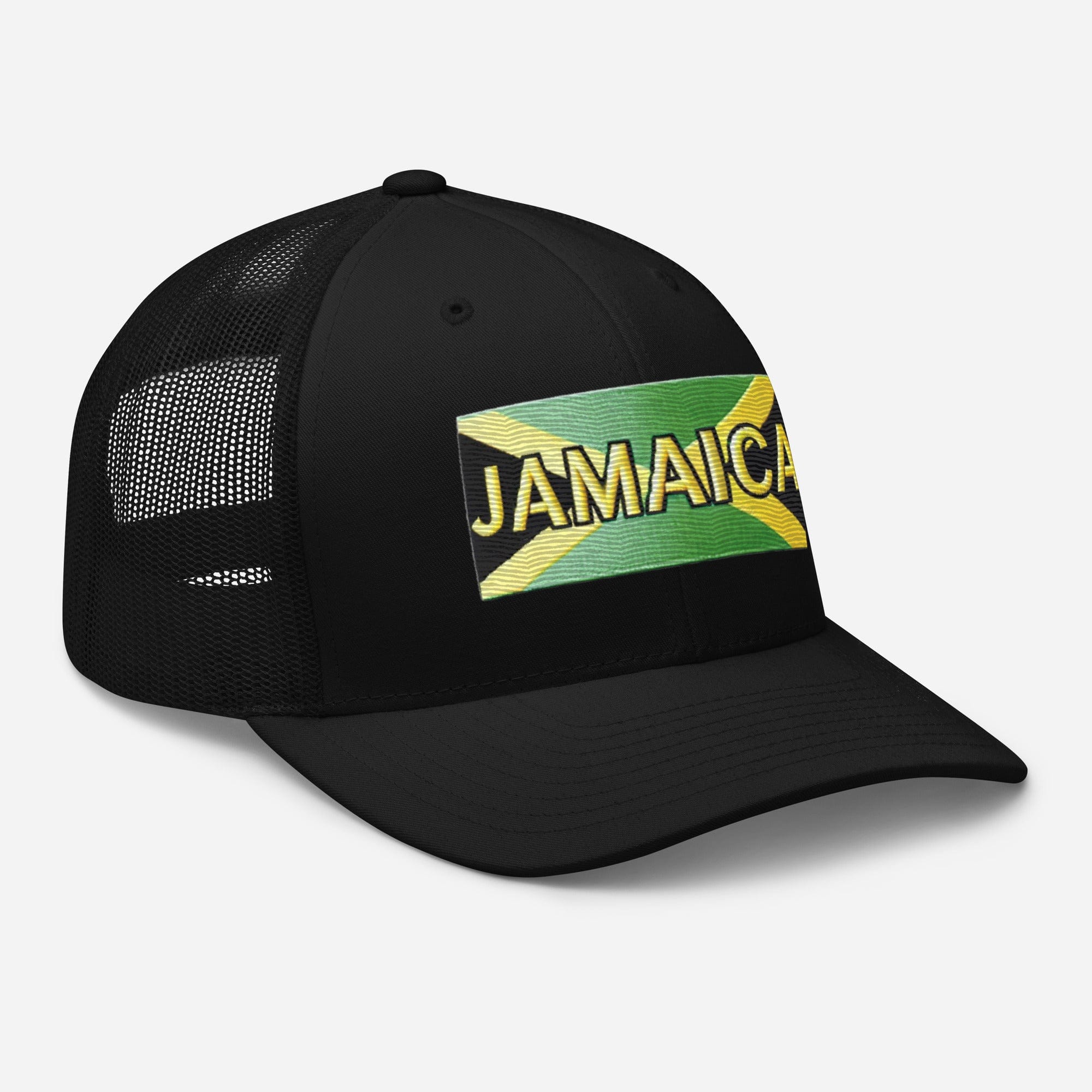 Embroidered 'Jamaica Vacation Destination' Trucker Hat – Comfortable Sun Protection Jamaica Hat - Triniskies
