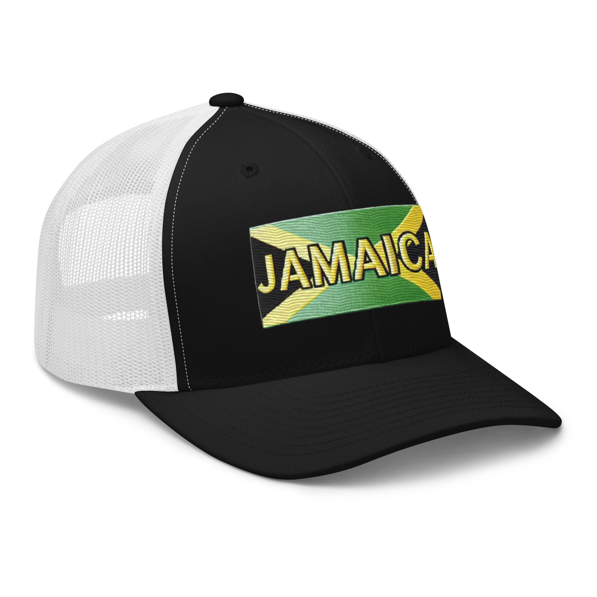 Embroidered 'Jamaica Vacation Destination' Trucker Hat – Comfortable Sun Protection Jamaica Hat - Triniskies