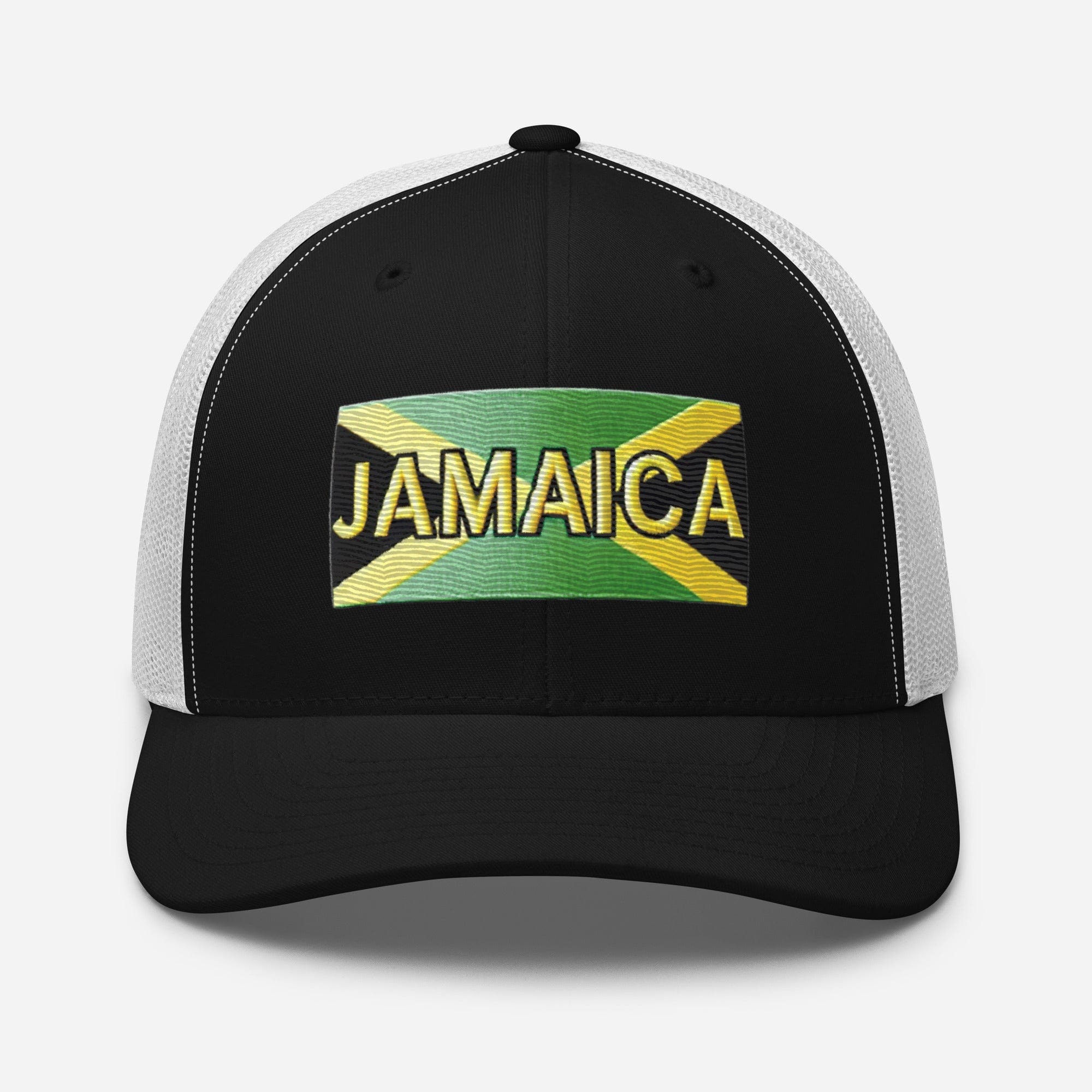 Embroidered 'Jamaica Vacation Destination' Trucker Hat – Comfortable Sun Protection Jamaica Hat - Triniskies