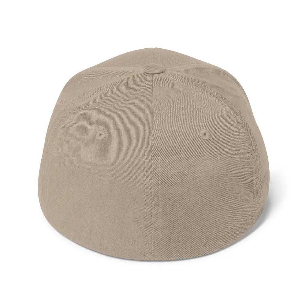 Trini Skies Old Sport embroidered twill cap in tan with stitching