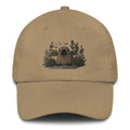 Khaki embroidered platypus chino cotton twill hat – adjustable wildlife baseball cap