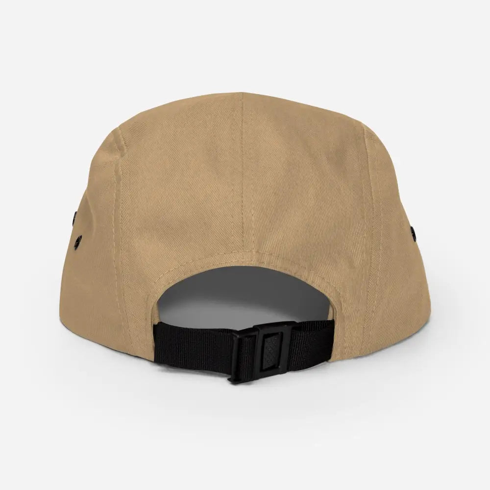 Embroidered wildlife nature five panel cap for camping hiking