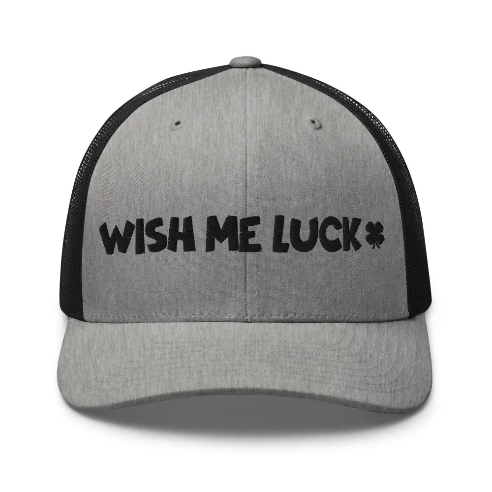Grey Clover Trucker Hat Embroidered on Mesh Back