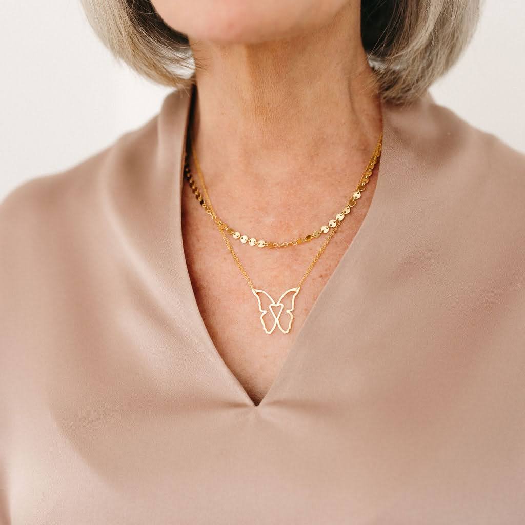 Enchanting Lucy Butterfly Necklace - Delicate Nature - Inspired Jewelry by Laura Elizabeth - Triniskies