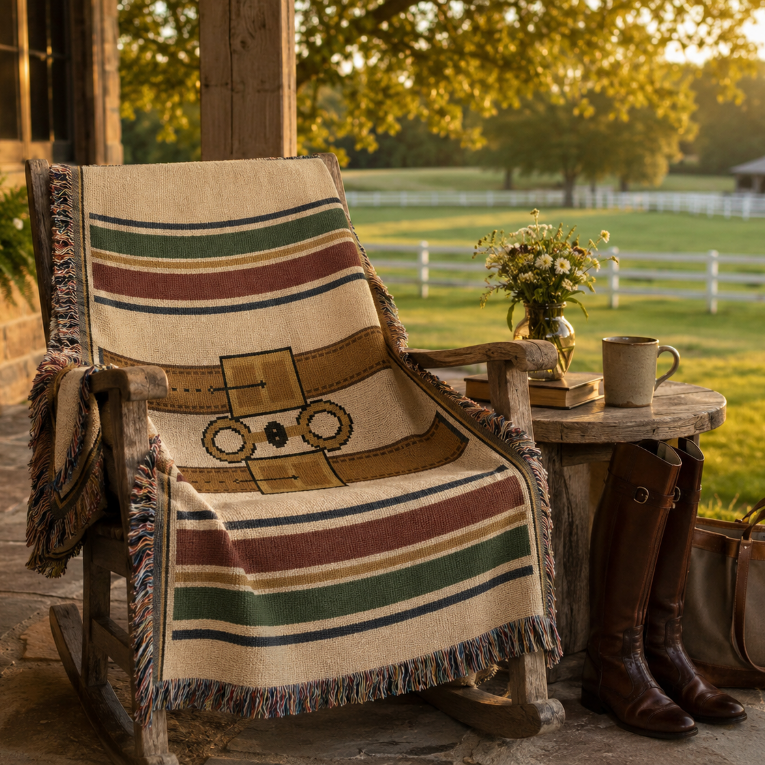 Equestrian Estate Woven Blanket