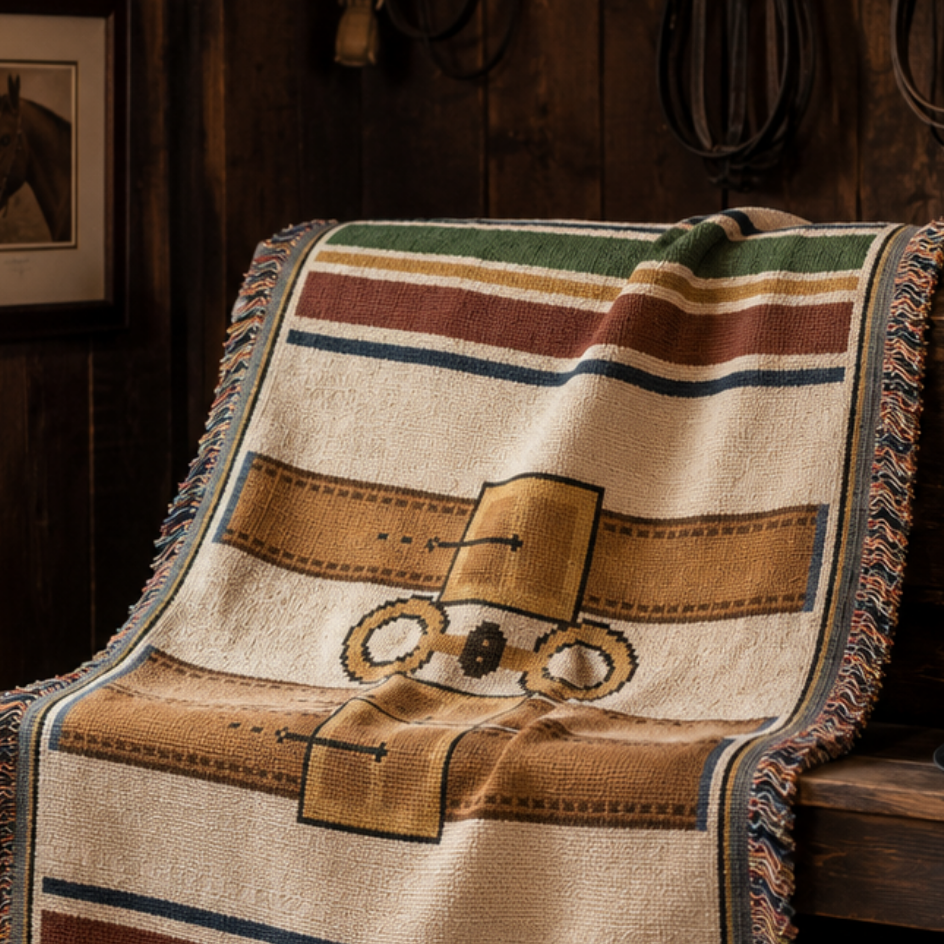 Equestrian Estate Woven Blanket