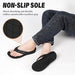 Ergofool 6 / Black ERGOfoot Orthotic Flip Flops Arch Support- Wom 6 and Men 5 Thong Sandals Shoes