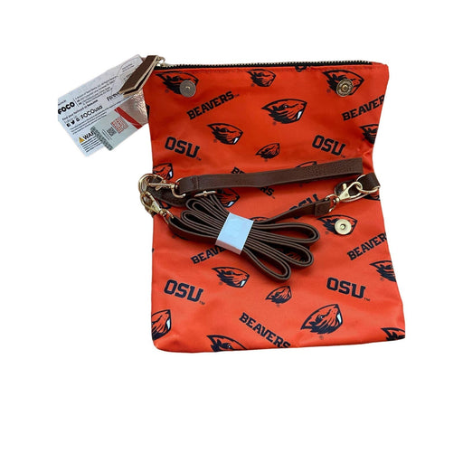 F.COCOROMIZ one size / orange Show Your Team Spirit: Women's NCAA Oregon State Beavers Fold-over Tote Purse