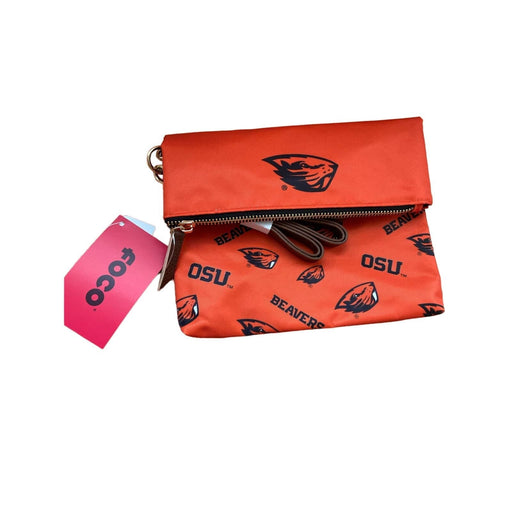 F.COCOROMIZ one size / orange Show Your Team Spirit: Women's NCAA Oregon State Beavers Fold-over Tote Purse