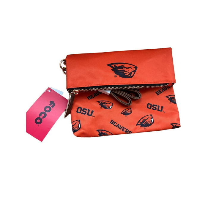 F.COCOROMIZ one size / orange Show Your Team Spirit: Women's NCAA Oregon State Beavers Fold-over Tote Purse