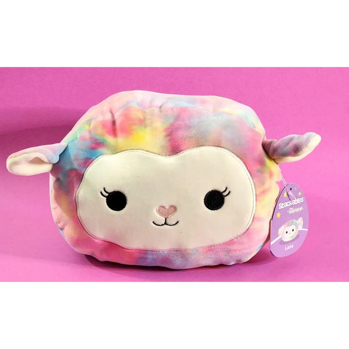 Squishmallows Stackables Lana the Rainbow Tie Dye Lamb 11" Plush Toy