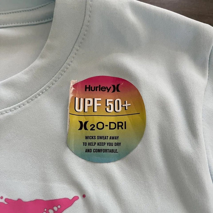 Hurley Dri-Fit UPF Girls Crewneck Swimming T-Shirt - Size 2T * k330