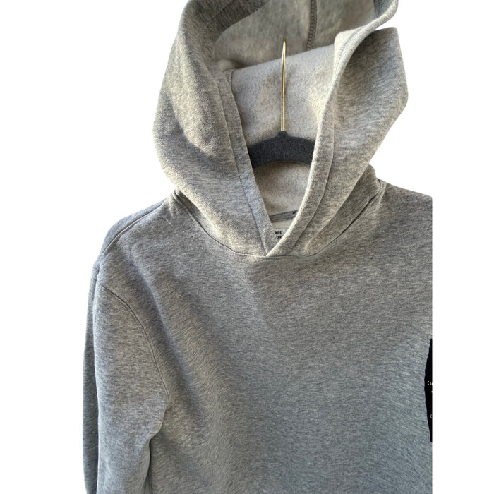 Trini Skies Kids Gray Pullover Hoodie Size 10-12 Cropped Casual